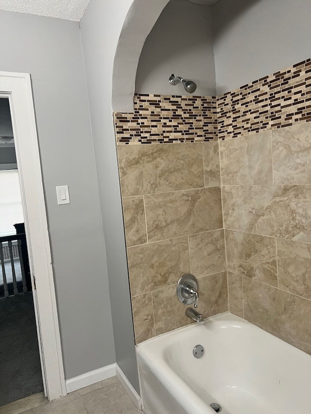 8451 La Salle Blvd, Detroit, MI 48206 - full bath featuring baseboards, tile patterned flooring, and shower / bathtub combination