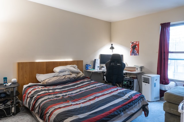 bedroom featuring carpet flooring