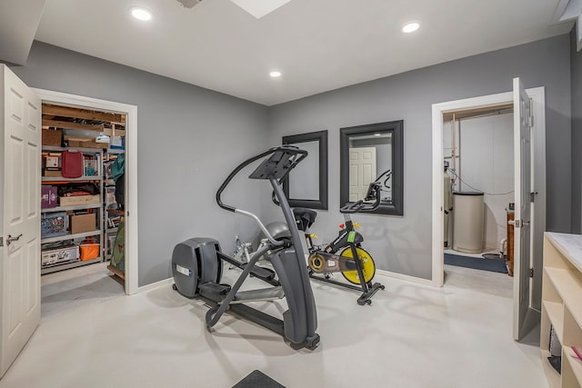1615 Royal Birkdale Dr, Oxford, MI 48371 - workout area with baseboards and recessed lighting