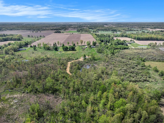 771 Q Dr S, Fulton, MI 49052 - aerial view of property's location with rural landscape