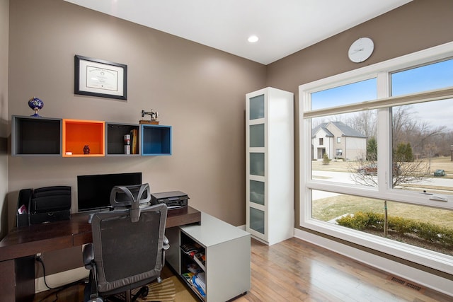 1686 Traceky, Rochester Hills, MI 48306 - office featuring wood finished floors and recessed lighting