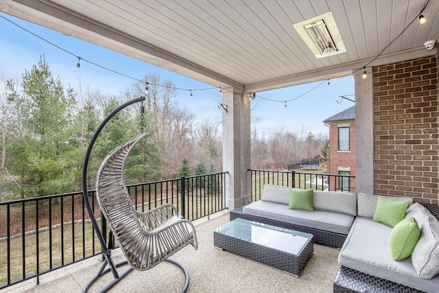 1686 Traceky, Rochester Hills, MI 48306 - balcony featuring an outdoor living space