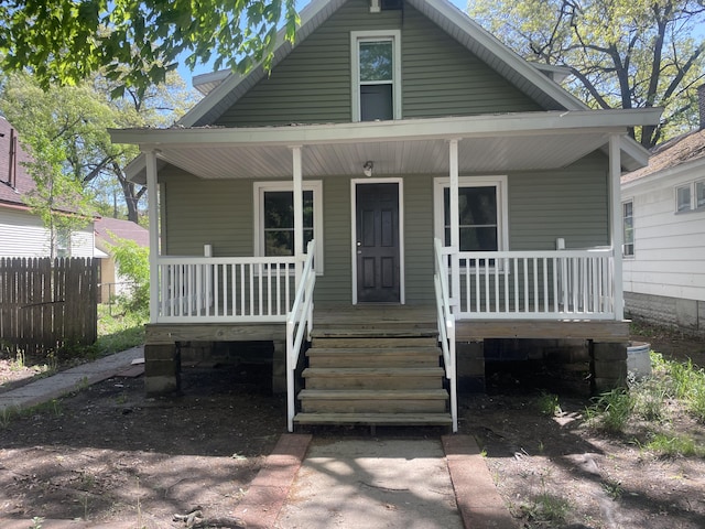 1776 Mcilwrath St, Muskegon, MI 49442 - bungalow-style home with a porch