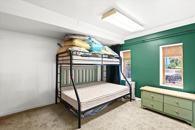 2865 Steeple Hill Rd, White Lake, MI 48383 - bedroom with light colored carpet, multiple windows, and baseboards
