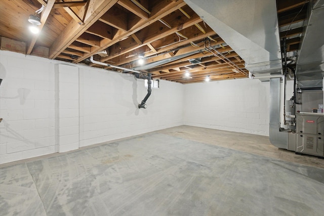 21124 Thorofare Rd, Grosse Ile, MI 48138 - unfinished below grade area featuring heating unit