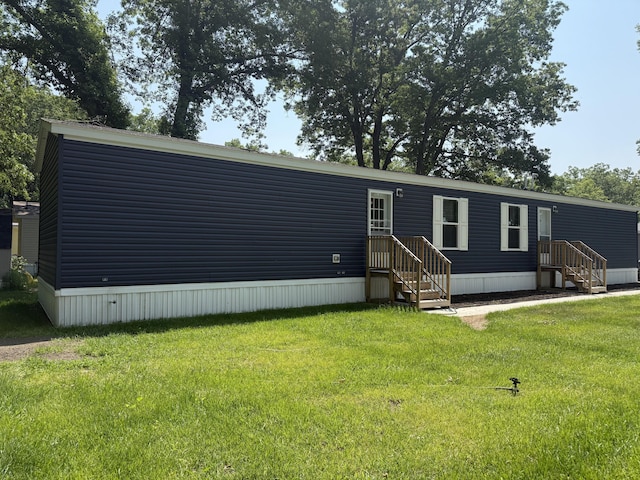 3502 Beech Ln, Twin Lake, MI 49457 - manufactured / mobile home featuring a front lawn