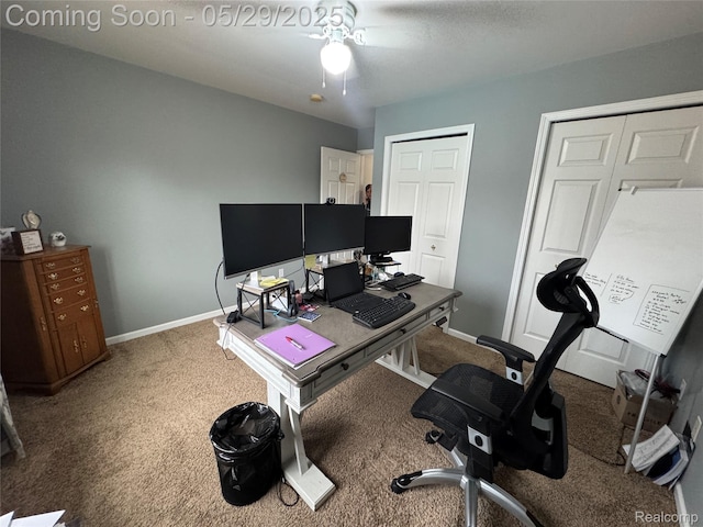 56098 Walker Ct, Macomb, MI 48042 - carpeted home office with baseboards