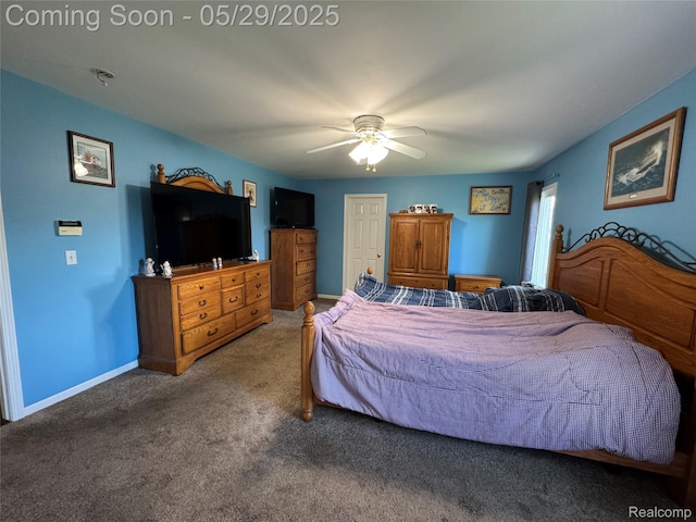 56098 Walker Ct, Macomb, MI 48042 - carpeted bedroom with ceiling fan and baseboards