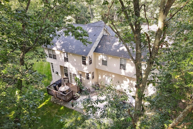 birds eye view of property