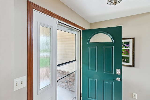 view of entrance foyer