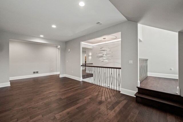 1044 Lakeside Dr, Birmingham, MI 48009 - interior space with recessed lighting, visible vents, baseboards, and wood finished floors