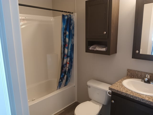CharlamageAvenue Charlamagne, Clinton Township, MI 48038 - bathroom featuring shower / bath combo, toilet, and vanity