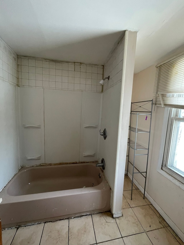 14811 Robson St, Detroit, MI 48227 - bathroom with tile patterned floors and bathing tub / shower combination