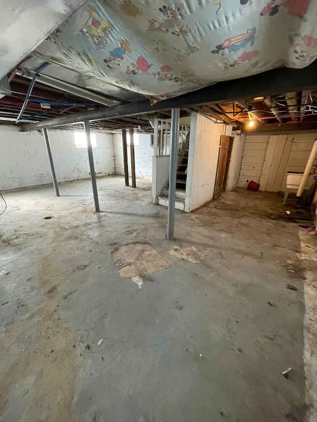 14811 Robson St, Detroit, MI 48227 - basement with stairs