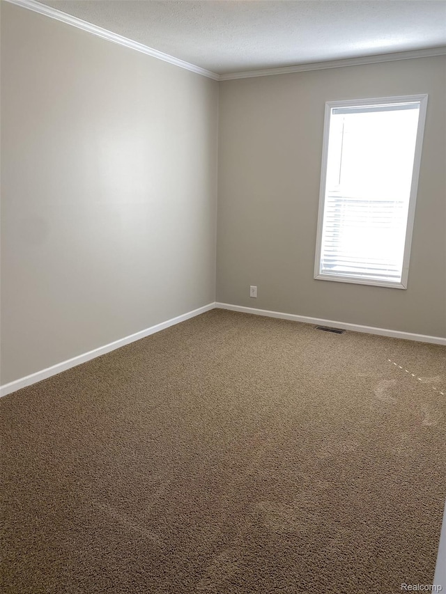 33123 Aspen Ct, New Haven, MI 48048 - carpeted empty room with ornamental molding and baseboards