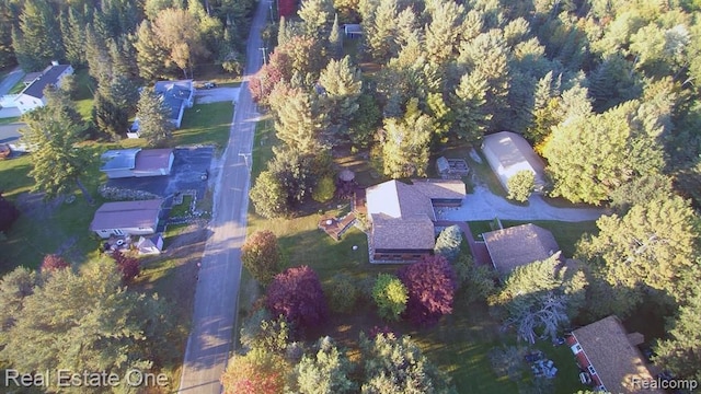 4331 N Burr Oak Rd, Lincoln, MI 48742 - aerial view of a forest