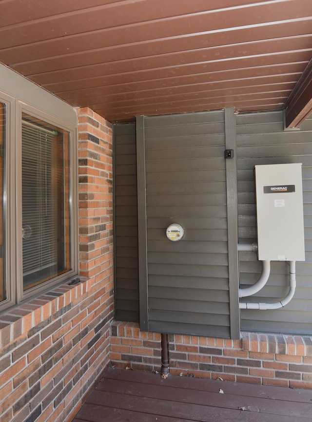 4331 N Burr Oak Rd, Lincoln, MI 48742 - exterior view of brick siding