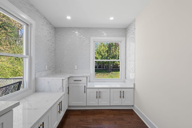 30728 W 14 Mile Rd, West Bloomfield, MI 48322 - mudroom featuring dark wood-style floors and recessed lighting