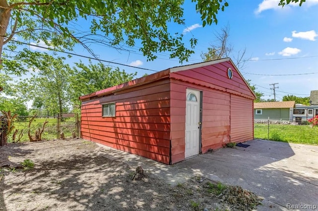 2947 Glynn, Detroit, MI 48206 - view of outbuilding with an outdoor structure and fence