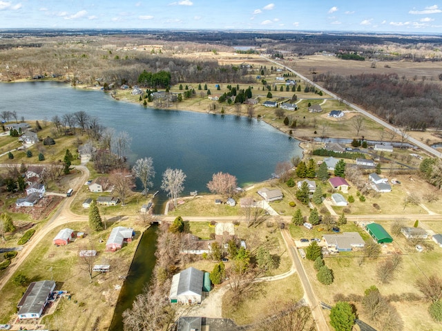 14073 Walz Blvd, Brooklyn, MI 49230 - aerial view featuring a water view