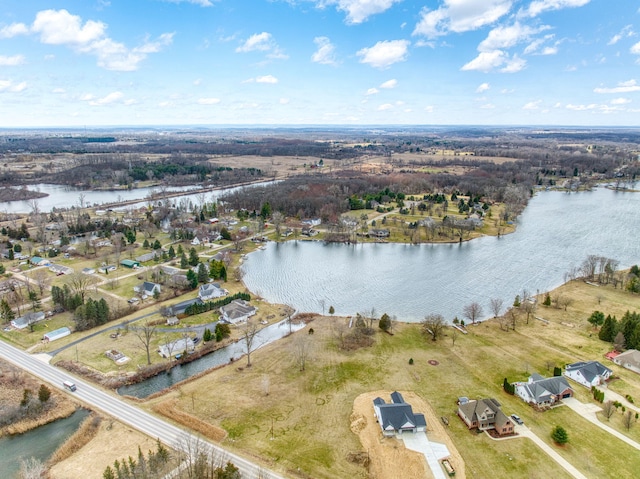 14073 Walz Blvd, Brooklyn, MI 49230 - bird's eye view with a water view