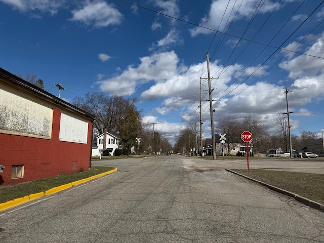 317 Clark St Unit B, Clinton, MI 49236 - view of street with traffic signs