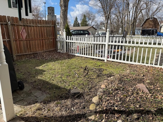 317 Clark St Unit B, Clinton, MI 49236 - view of yard with a fenced backyard