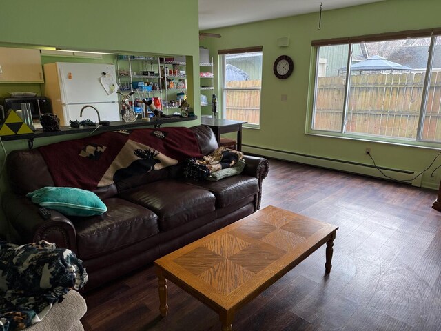 317 Clark St Unit B, Clinton, MI 49236 - living area featuring baseboard heating