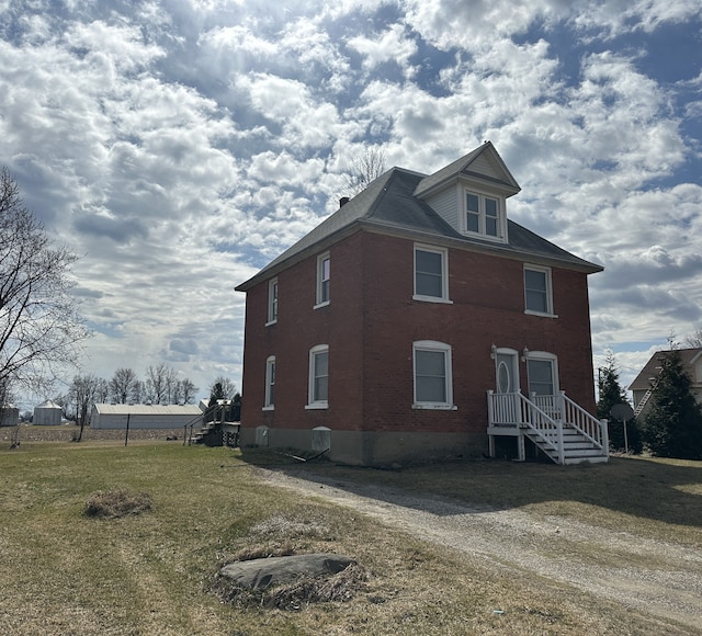 4469 Cooper Rd, Marlette, MI 48453 - exterior space featuring brick siding