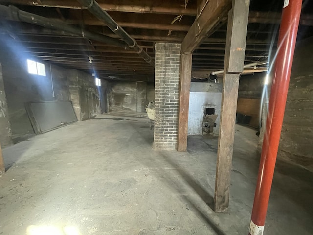 view of below grade area