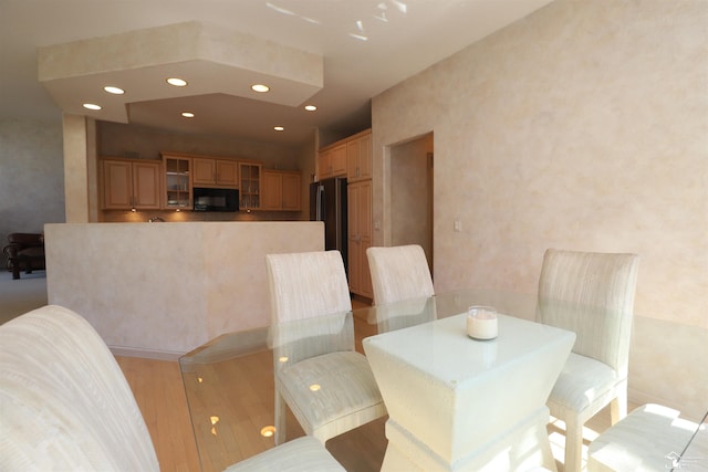 7241 Hidden Valley Dr, Lambertville, MI 48144 - dining room featuring light wood-style floors and recessed lighting