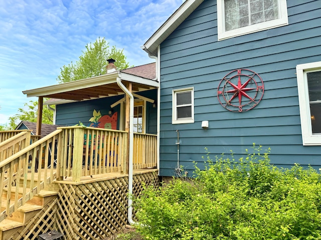 5366 Sawyer Rd, Sawyer, MI 49125 - wooden deck with stairs