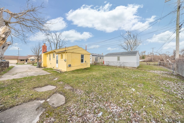 exterior space with fence