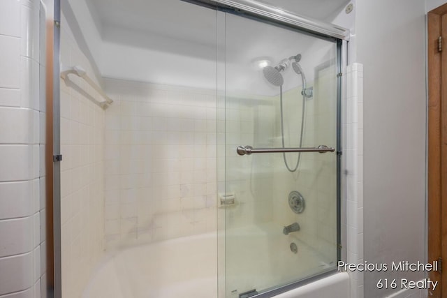 full bath with enclosed tub / shower combo