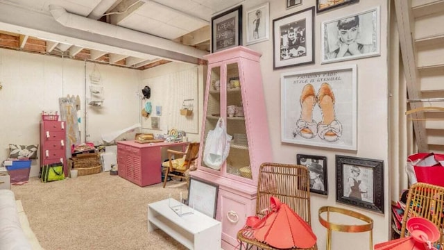 interior space with carpet floors