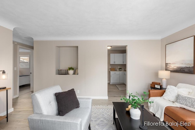 2100 Dawson Ave NE, Grand Rapids, MI 49505 - living area featuring baseboards and light wood-type flooring