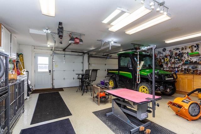 1405 S Sashabaw Rd, Ortonville, MI 48462 - garage with a garage door opener