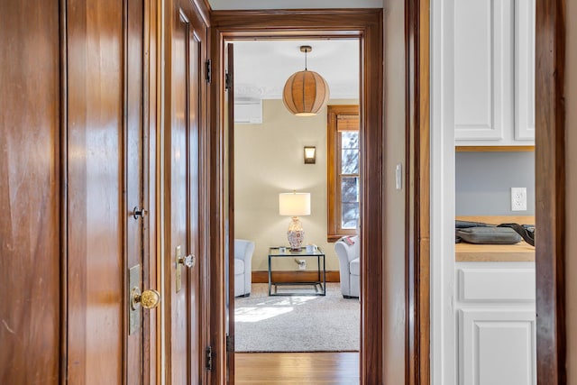 1515 W Franklin St, Jackson, MI 49203 - corridor with baseboards and carpet flooring