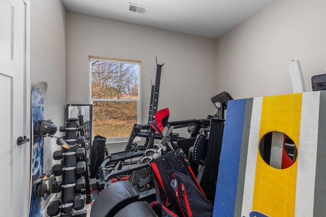 2084 W Fenwick Rd, Fenwick, MI 48834 - exercise room featuring visible vents