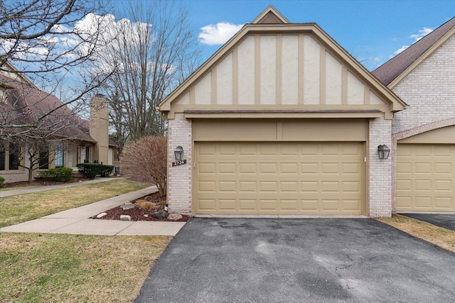 garage with driveway