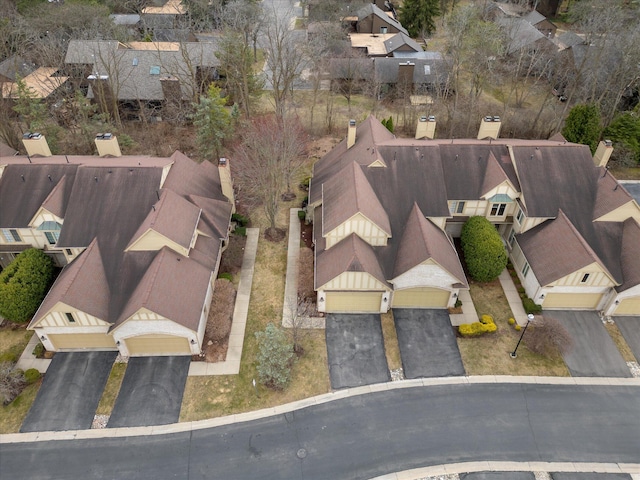 birds eye view of property featuring a residential view