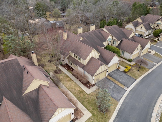 bird's eye view featuring a residential view