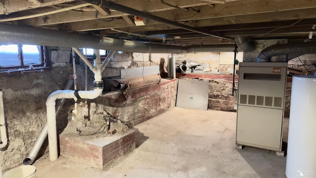 508 Humphrey St, Monroe, MI 48161 - basement featuring water heater and heating unit