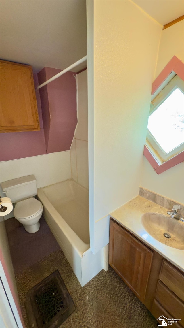 508 Humphrey St, Monroe, MI 48161 - full bathroom with a shower, toilet, and vanity