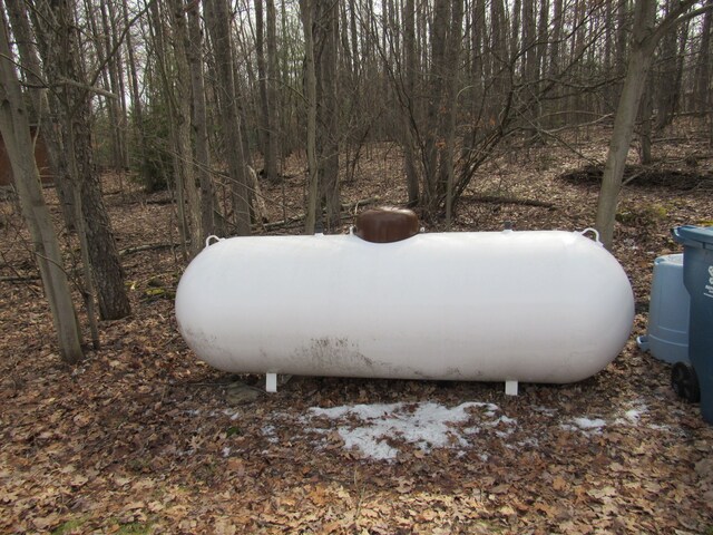 exterior details featuring heating fuel