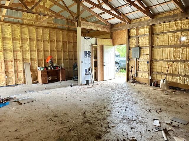 1028 26th St, Allegan, MI 49010 - garage featuring electric panel