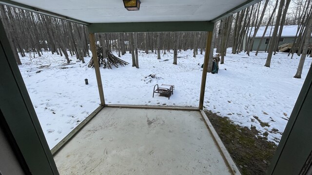 12181 Trail Creek Dr, Stanwood, MI 49346 - view of yard layered in snow