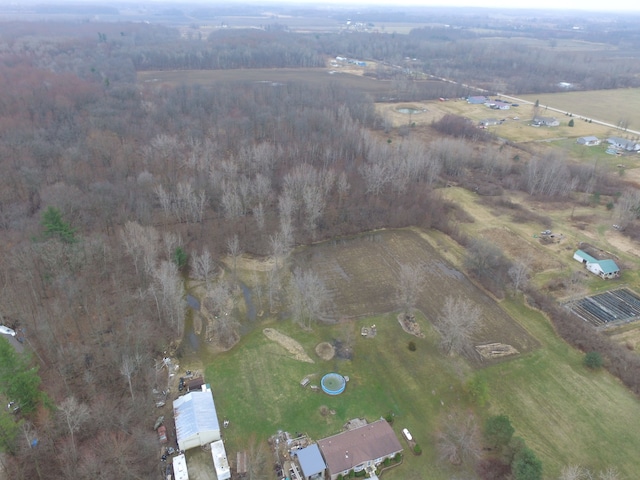 13027 Norman Rd, Brockway, MI 48097 - aerial view of property and surrounding area featuring rural landscape and a heavily wooded area