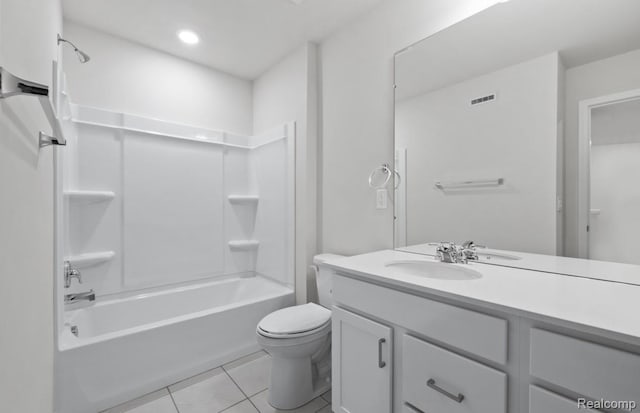 1466 Addison Cir, Walled Lake, MI 48390 - full bath featuring tile patterned floors, vanity, and  shower combination