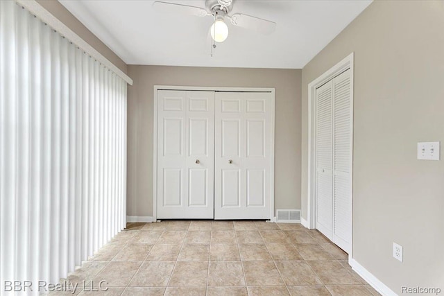 20109 Cumberland, Brownstown, MI 48183 - unfurnished bedroom with baseboards and a ceiling fan